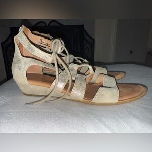 Born Metallic Gladiator Sandals